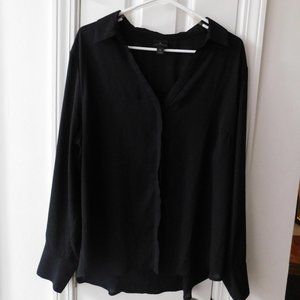 Long sleeved sheer button up
